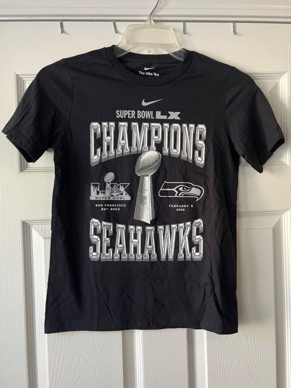 NWOT Nike Black Super Bowl Champions Graphic Tee